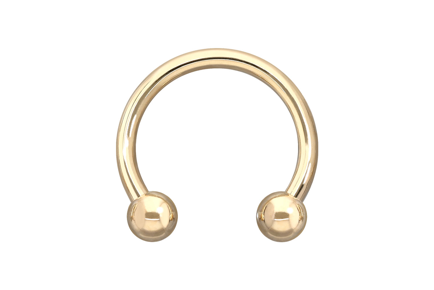 14/18 Karat Gold Hufeisenring